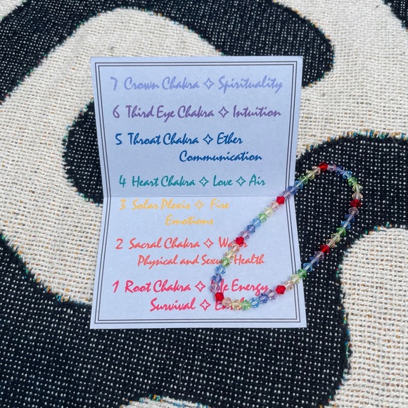 Swarovski Crystal Rainbow Chakra Bracelet - Picture 5 of 5